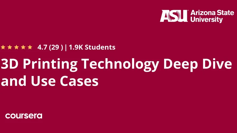 3D Printing Technology Deep Dive and Use Cases