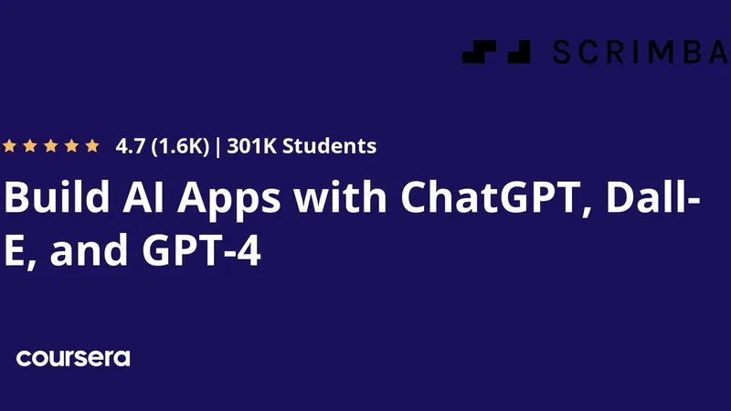 Build AI Apps With ChatGPT, DALLE, and GPT-4