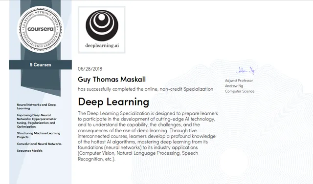 Deep Learning Specialization
