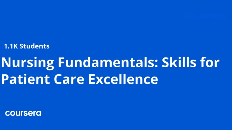 Nursing Fundamentals Skills For Patient Care Excellence