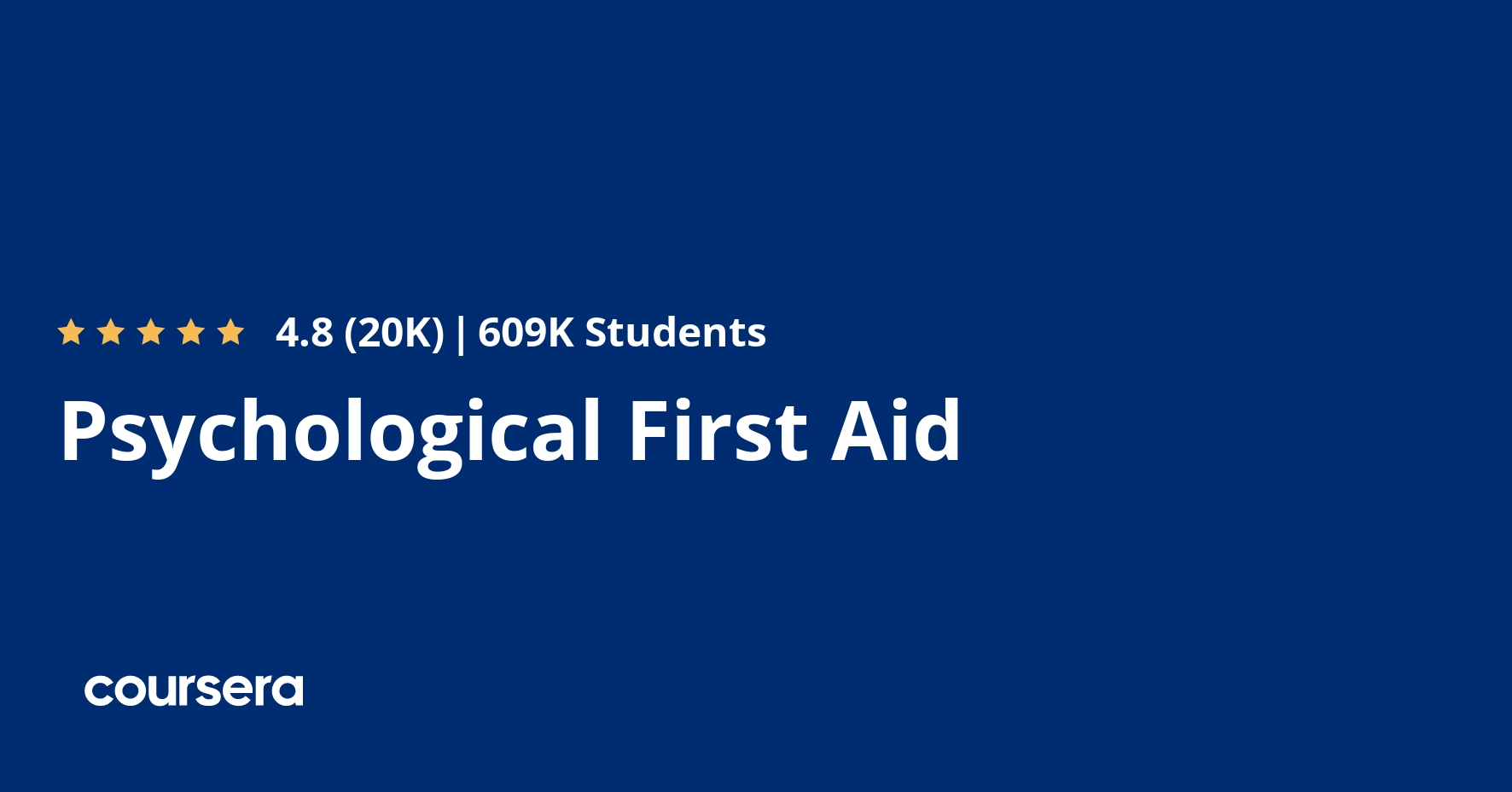 Psychological First Aid