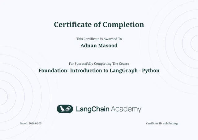 Foundation: Introduction to LangChain - Python