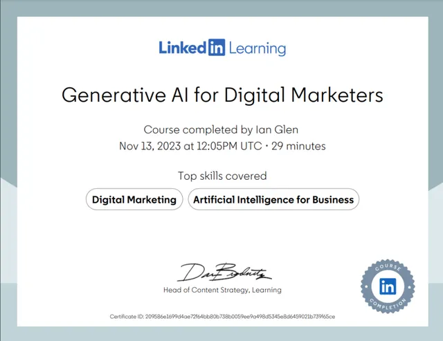 Generative AI for Digital Marketers