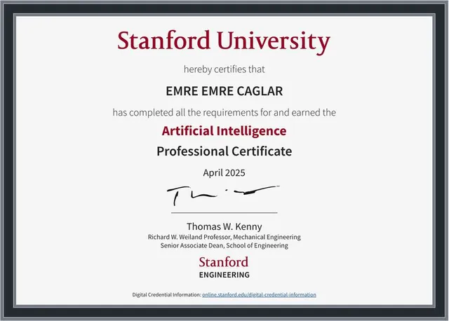 Artificial Intelligence Graduate Certificate thumbnail